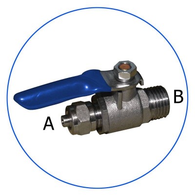 Βανάκι 1/4″ με μεταλλικό πάσο 1/4“ για απευθείας σύνδεση στη παροχή SEWBV1414