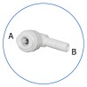Σύνδεσμος Ασφαλείας Γωνία in line 1/4 AQ-A4SE4-W