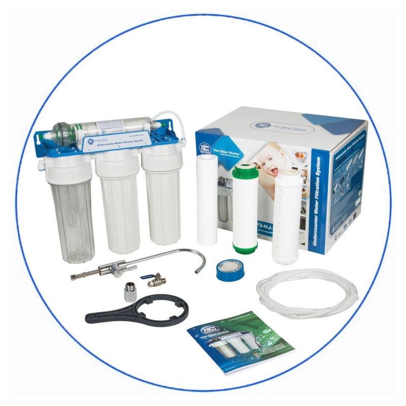 Σύστημα Κάτω Πάγκου 4 Σταδίων Aqua Filter FP3-HJ-K1 με Μεμβράνη UF