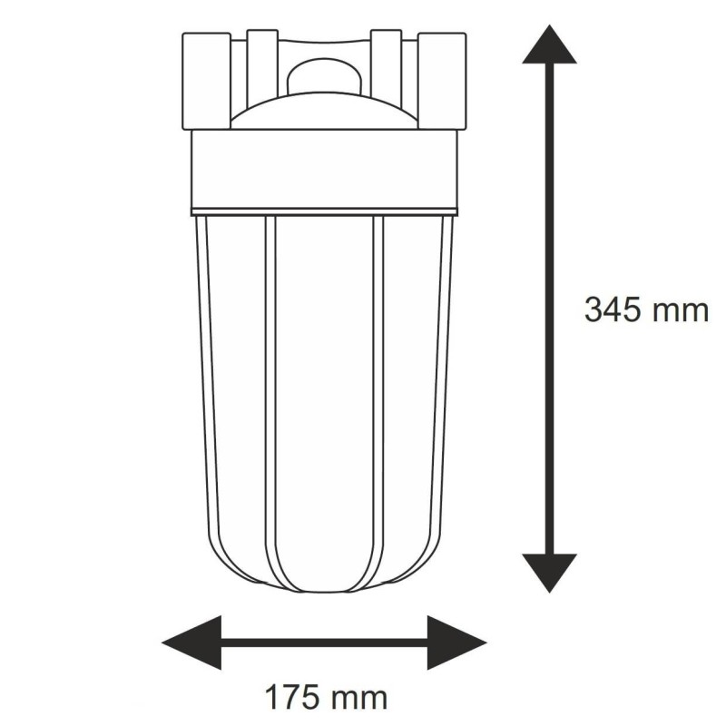 Aqua Filter BB10ST Σύστημα Φίλτρου Big Blue 10″ με Παροχή 1″
