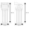 Φιλτροθήκη Μονή 10" FHPR1-B1 1" της Aqua Filter.