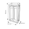 Aqua Filter BB202PS1BLP Σύστημα Big Blue 20″ με Φίλτρο Πολυπροπυλενίου και Φίλτρο Συμπαγή Άνθρακα και Παροχή 1″