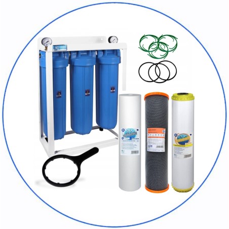 Σύστημα Φίλτρου Big Blue 20'' BBPSCSTCBLP20 της Aqua Filter