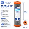 Ανταλλακτικό φίλτρο ενεργού άνθρακα FCCBL-P 10 inch