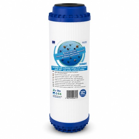 Aqua Filter FCCBKDF2 φίλτρο Carbon Block με KDF 10 ιντσών