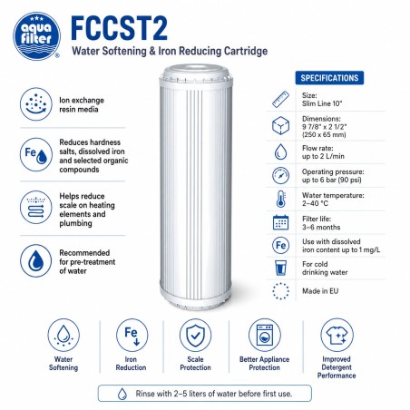 Aqua Filter FCCST2 φίλτρο μείωσης αλάτων και σιδήρου