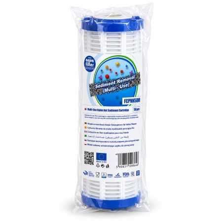 Πλενόμενο φίλτρο πολυπροπυλενίου Aqua Filter FCPNN50M