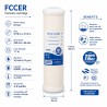FCCER ceramic sediment filter 0.3 micron