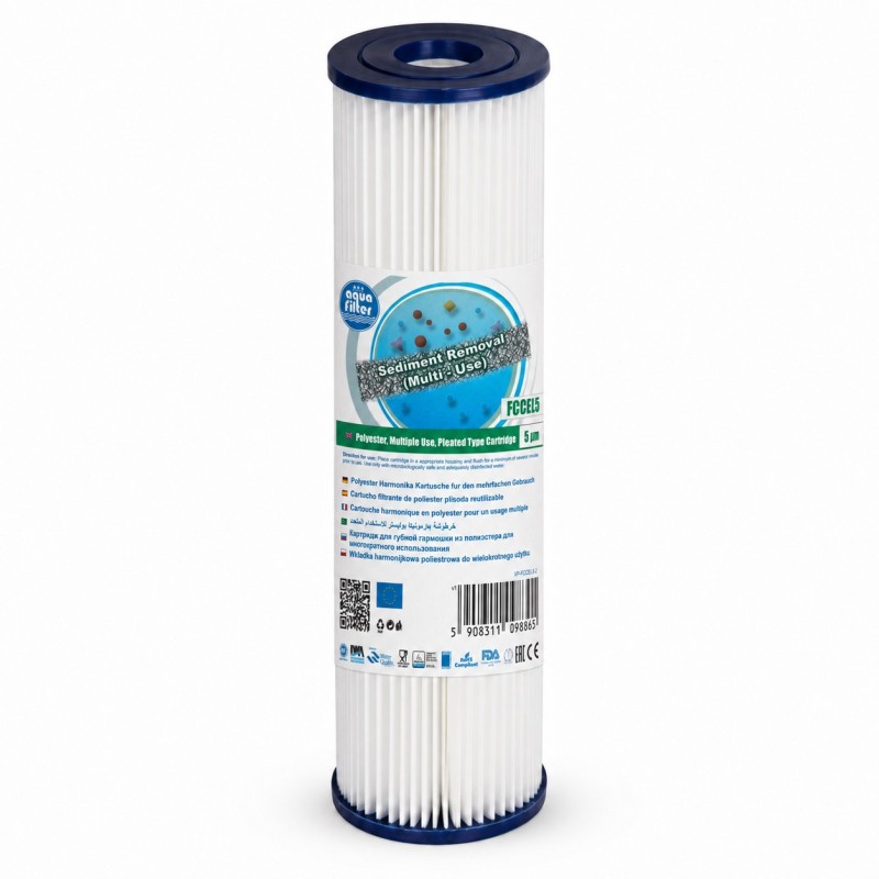 Aqua Filter FCCEL5 πλενόμενο φίλτρο στερεών 10 ιντσών 5 micron
