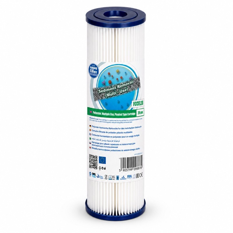 Pleated sediment filter Aquafilter FCCEL20 για άμμο και σκουριά