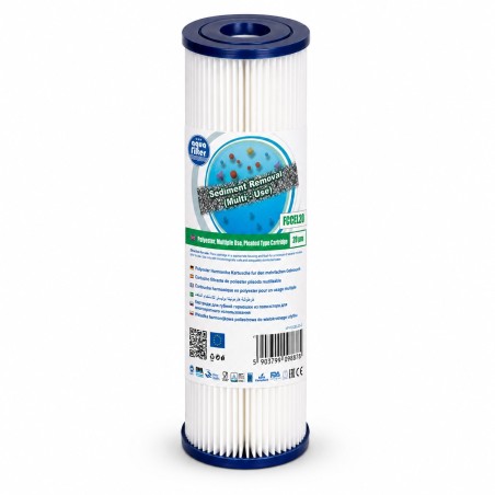 Pleated sediment filter Aquafilter FCCEL20 για άμμο και σκουριά