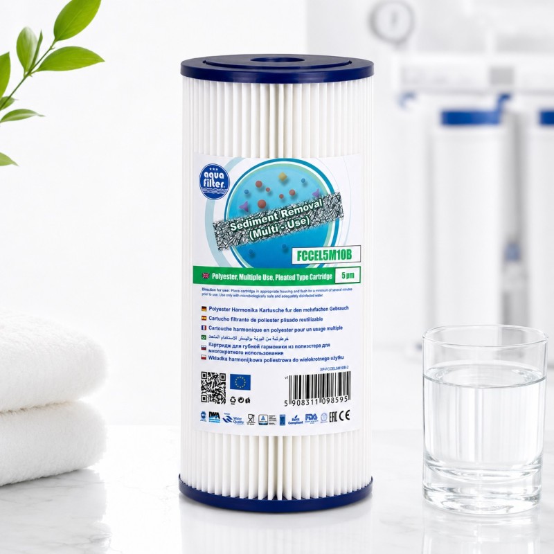 Φίλτρο ιζημάτων Aquafilter FCCEL5M10B για κεντρική παροχή νερού