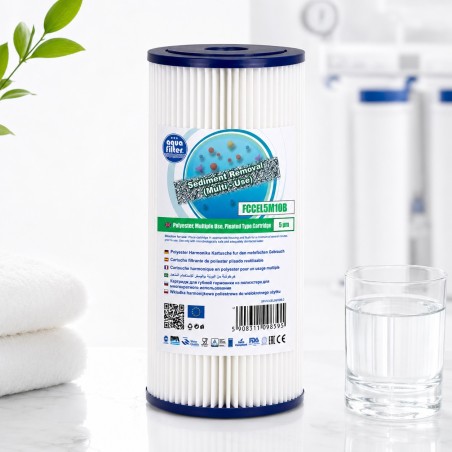 Φίλτρο ιζημάτων Aquafilter FCCEL5M10B για κεντρική παροχή νερού