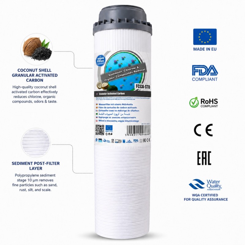 Aqua Filter FCCA-STO coconut carbon cartridge 10 inch