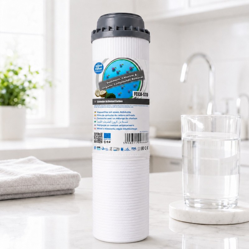 Ανταλλακτικό φίλτρο χλωρίου και στερεών Aqua Filter FCCA-STO