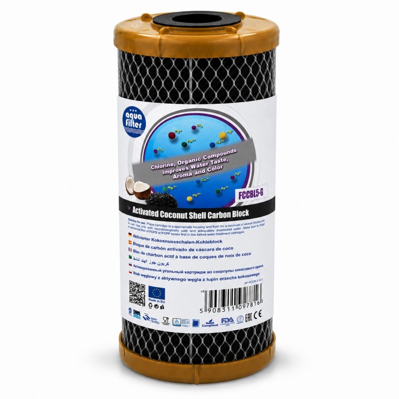 Aqua Filter FCCBL5-G φίλτρο συμπαγούς ενεργού άνθρακα 5 ιντσών