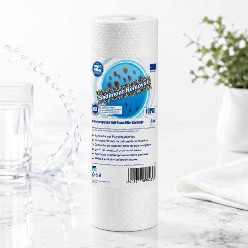 Aqua Filter FCPS1x4 Σετ 4 Φίλτρα Πολυπροπυλενίου Sediment 10″ 1 Micron