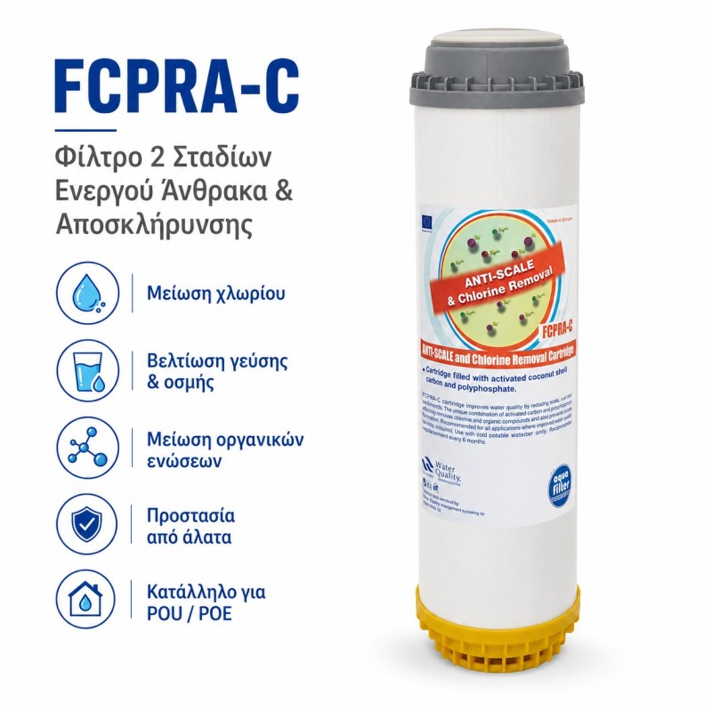Aqua Filter dual stage carbon softening cartridge