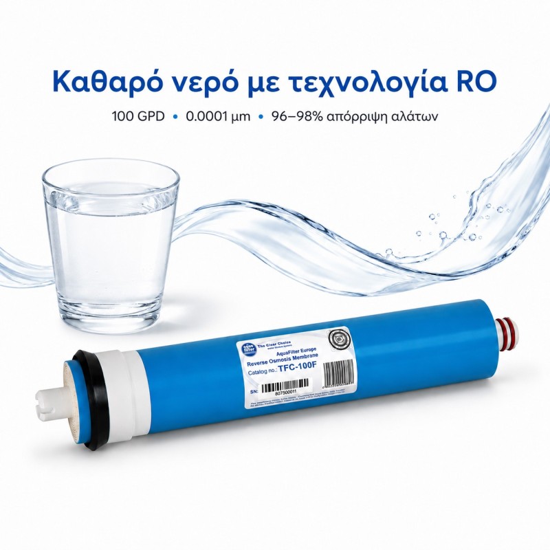 Ανταλλακτική μεμβράνη RO Aqua Filter 100 GPD