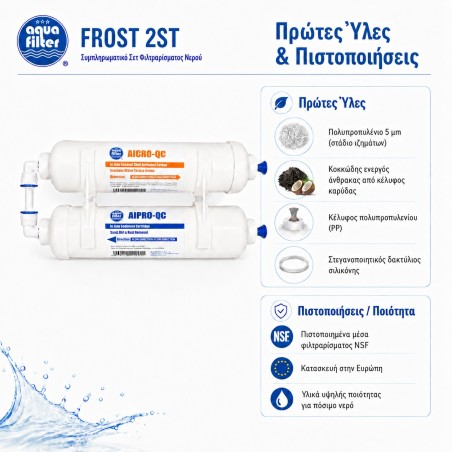 Inline refrigerator filter FROST 2ST Aqua Filter