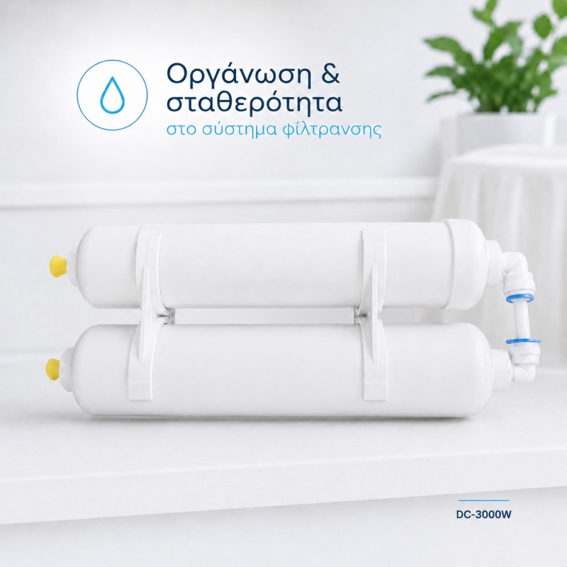 Διπλή βάση στήριξης φίλτρων αντίστροφης όσμωσης 2,5″