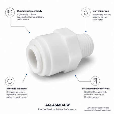 Aqua Filter 1/4″ NPT male connector