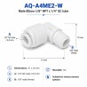 Γωνιακό κούμπωμα ασφαλείας 1/4″ Quick Connect Aqua Filter