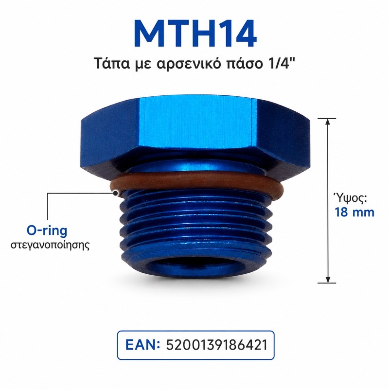 Τάπα στεγανοποίησης 1/4″ Aqua Filter