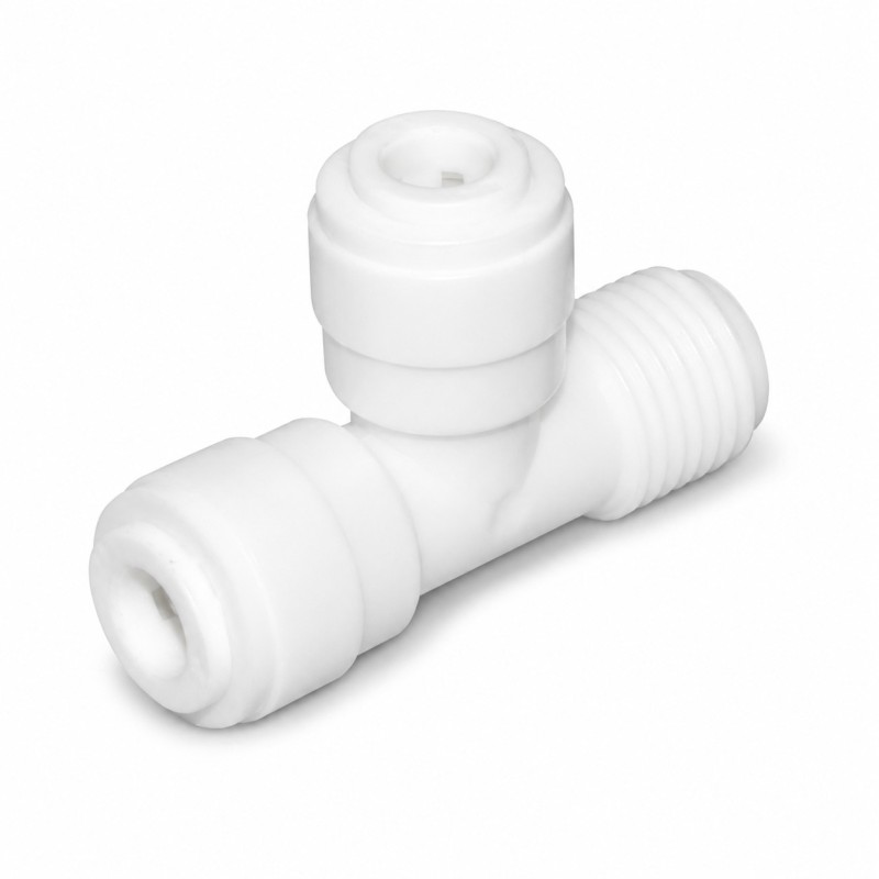 Aqua Filter AQ-A4MT4-W Tee MIP Quick Connector 1/4″