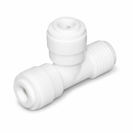 Aqua Filter AQ-A4MT4-W Tee MIP Quick Connector 1/4″