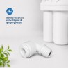 Γωνιακός ταχυσύνδεσμος Aqua Filter με Check Valve