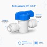 Βανάκι Γραμμής AQF-PA0303 ταχυσύνδεσμο in line 3/8″ σε ταχυσύνδεσμο in line 3/8″ Aqua Filter