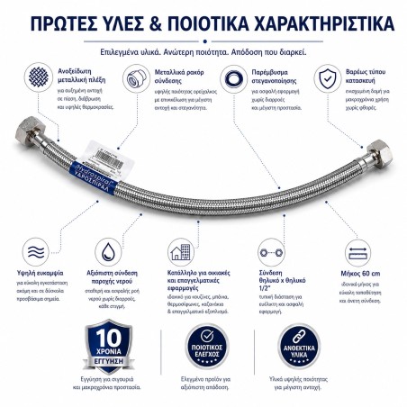 Σπιράλ Σύνδεσης Θηλυκό-Θηλυκό 60cm Βαρέως Τύπου | Υδροσπιράλ