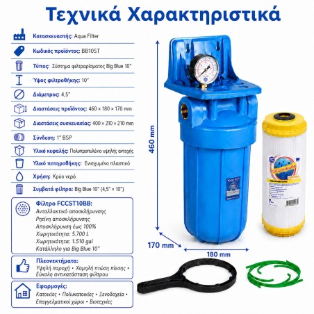 Aqua Filter BB10ST 1″ Big Blue