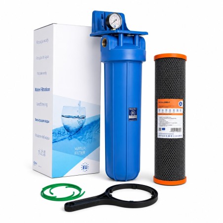 Aqua Filter BB20BLP Σύστημα Φίλτρου Big Blue 20″ με Ενεργό Άνθρακα